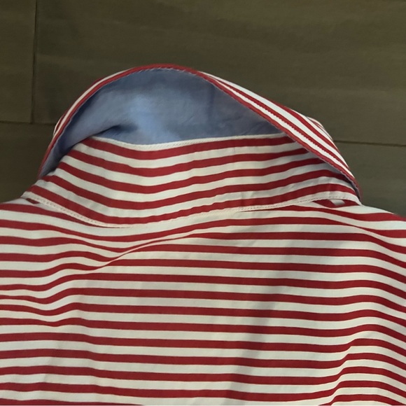 Paul & Shark South Sea Yacht Club button down classic red white stripe 43  (XL) - Picture 8 of 11